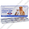 Clavet-250 (Amoxicillin/Clavulanate Potassium) - 200mg/50mg (10 Tablets)