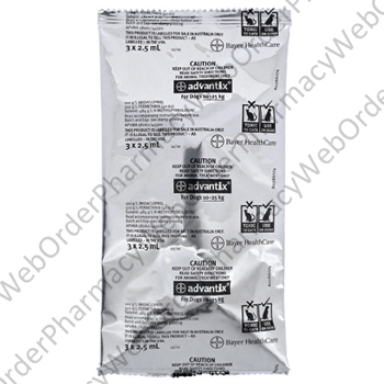 Advantix (Imidacloprid/Permethrin) - 100g/L/500g/L (2.5mL) P2