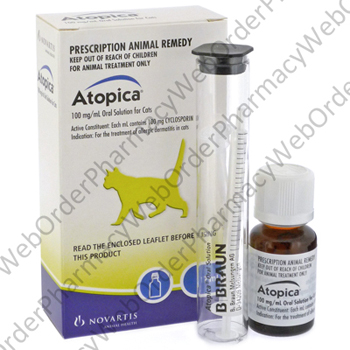 Atopica Cat Oral Solution (Cyclosporin) - 100mg/mL (17mL) P1