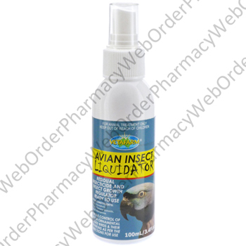 Avian Insect Liquidator (Permethrin/Piperonyl Butoxide/Methoprene) - 1.25/L/6.25g/L/20mg/L (100mL) P1
