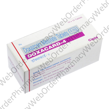 Doxacard (Doxazosin) - 4mg (10 Tablets) P1