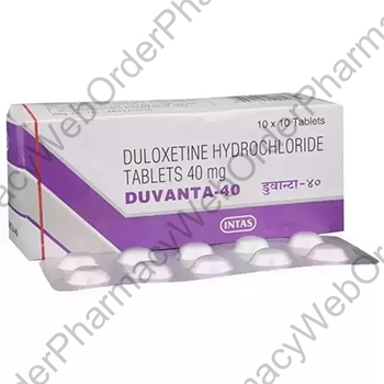Duvanta (Duloxetine Hydrochloride) - 40mg (10 Tablets)