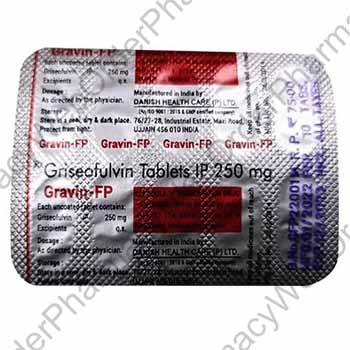 Gravin FP (Griseofulvin) - 250mg (10 Tablets) p1