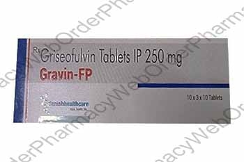 Gravin FP (Griseofulvin) - 250mg (10 Tablets) p2