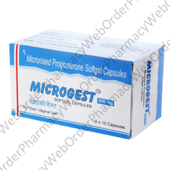 Microgest (Micronised Progesterone) - 200mg (50 Capsules) P1