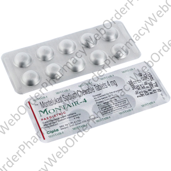 Montair (Montelukast Sodium) - 4mg (10 Tablets) P2