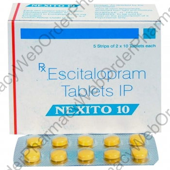 Nexito (Escitalopram) - 10mg (10 Tablets) p2