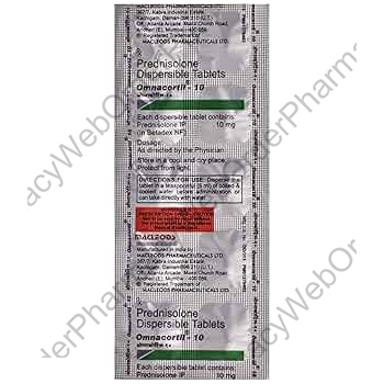 Omnacortil-10 (Prednisolone) - 10mg (10 Tablets) p2