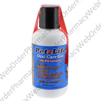 PetzLife Oral Care Salmon Oil Gel (Grape Seed Extract/Grapefruit Seed Extract/Grain Alcohol/Thyme Oil/Neem Oil/Peppermint Oil) - 4oz P1