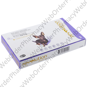 Revolution for Dogs 2.6-5kg (Selamectin) - 120mg (3 x 0.25mL) P1