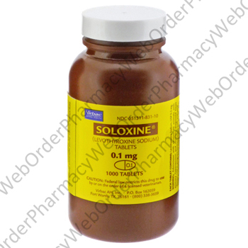 Soloxine (Levothyroxine Sodium) - 0.1mg (1000 Tablets) P1