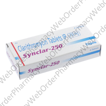 Synclar-250 (Clarithromycin) - 250mg (4 Tablets) P1