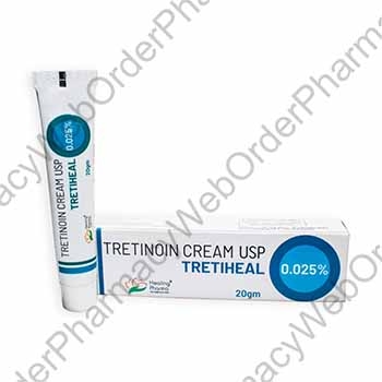 Tretiheal Cream (Tretinoin) - 0.025% (20g Tube) p3