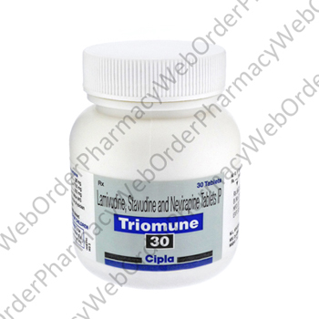 Triomune (Stavudine/Lamivudine/Nevirapine) - 30mg/150mg/200mg (30 Tablets) P2